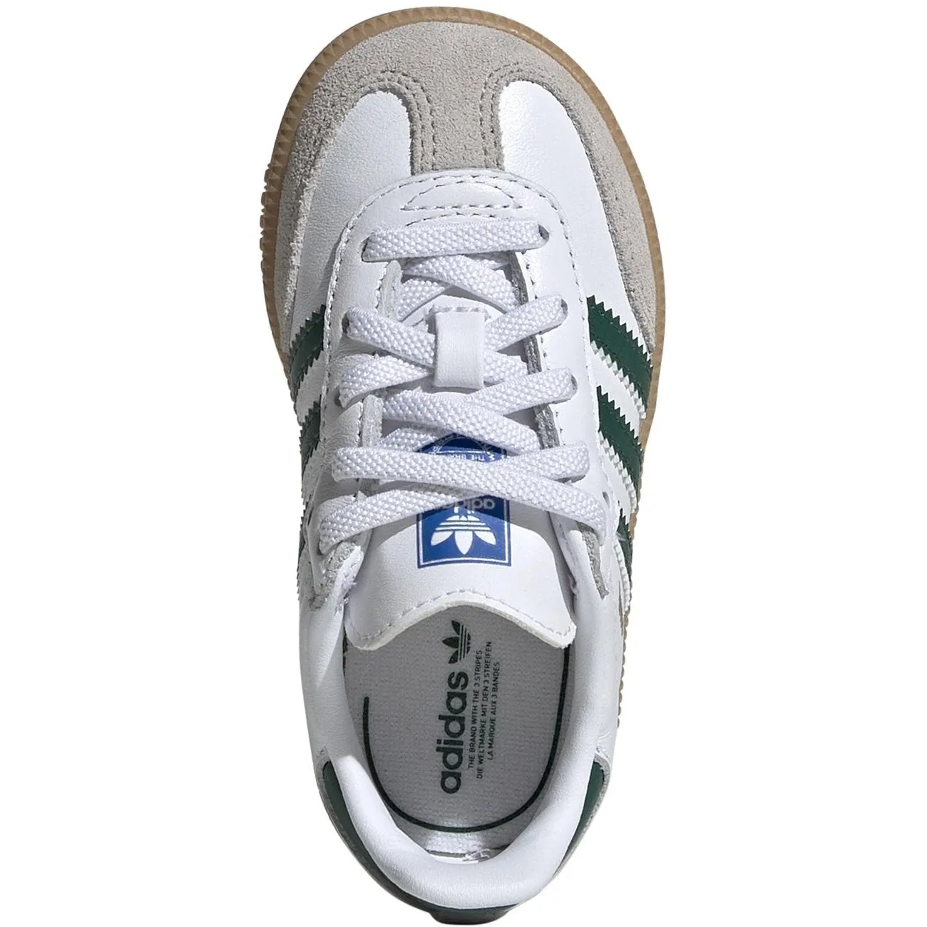 adidas Originals SAMBA OG EL I Sneakers Cloud White / Collegiate Green / Gum