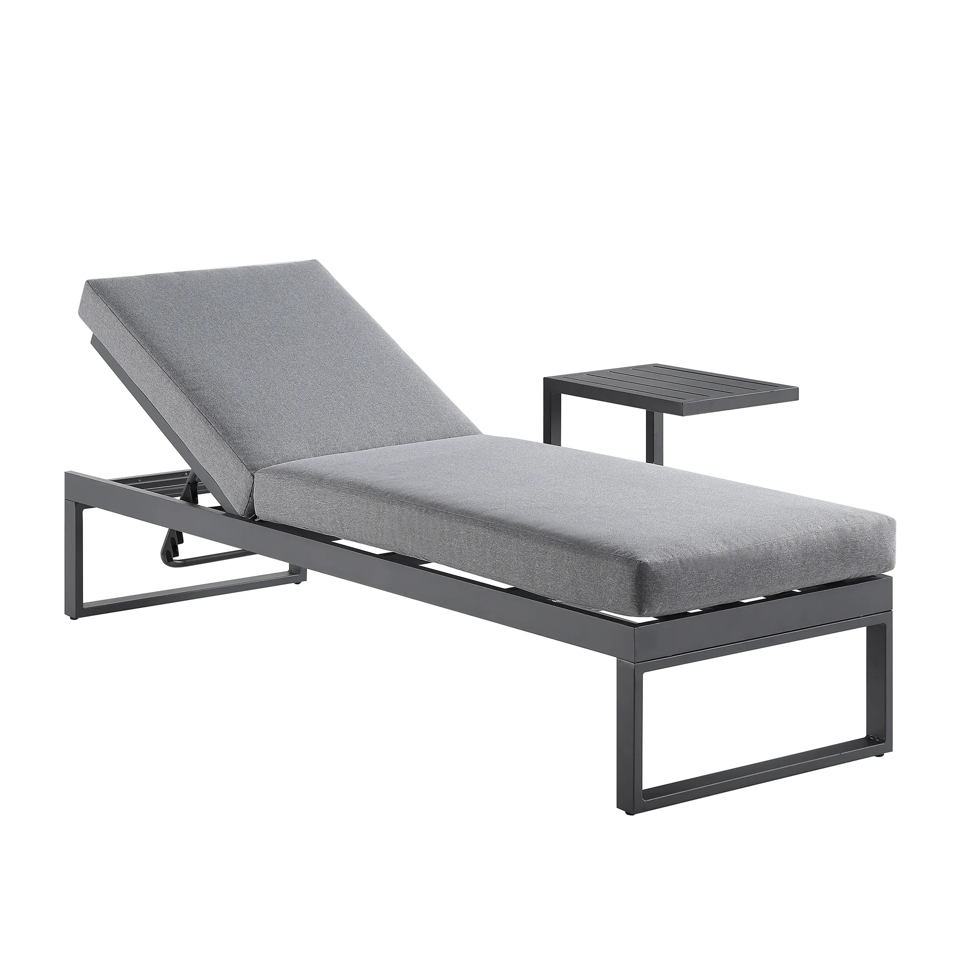 Albany Aluminium Sun Lounger, Grey