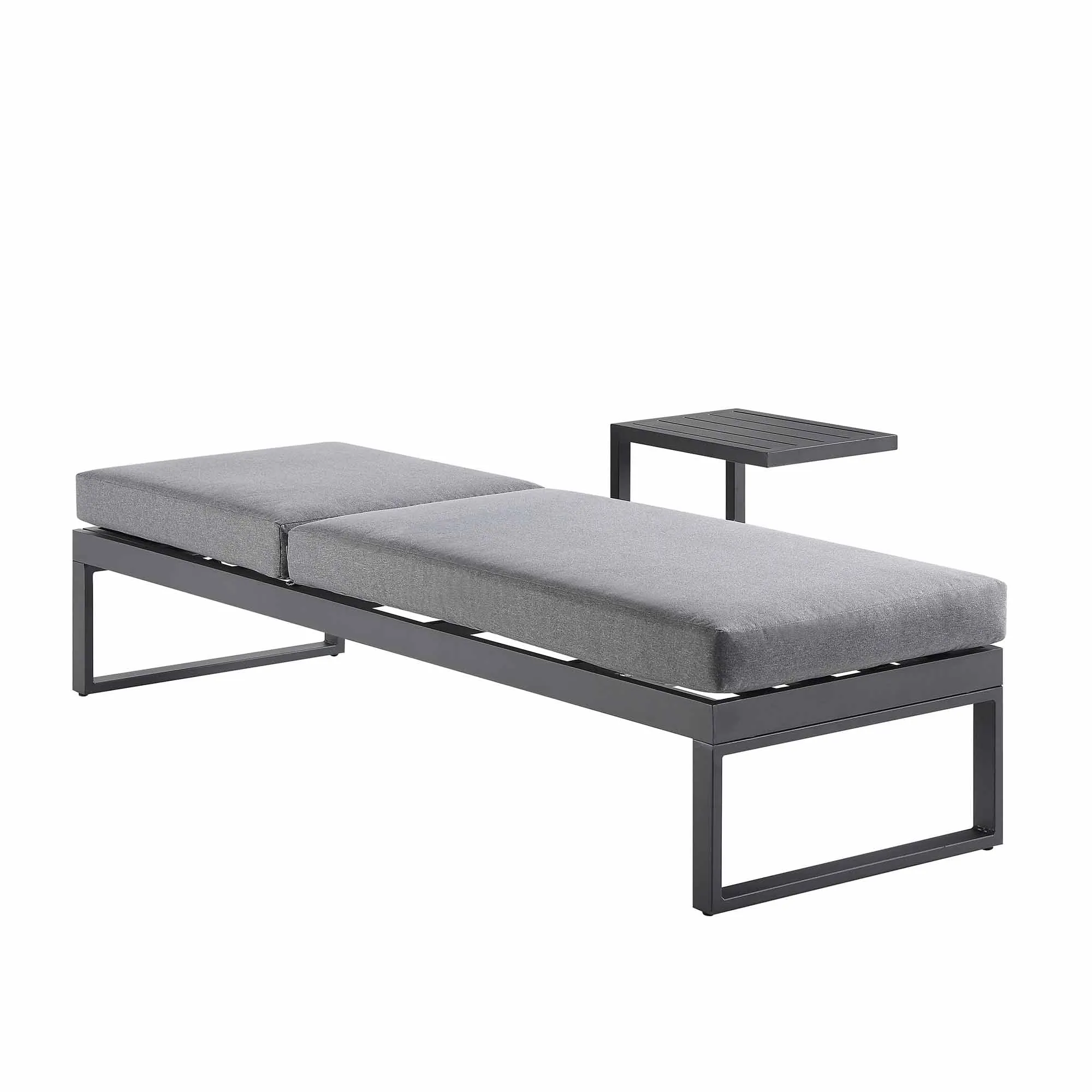 Albany Aluminium Sun Lounger, Grey