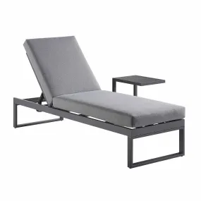 Albany Aluminium Sun Lounger, Grey