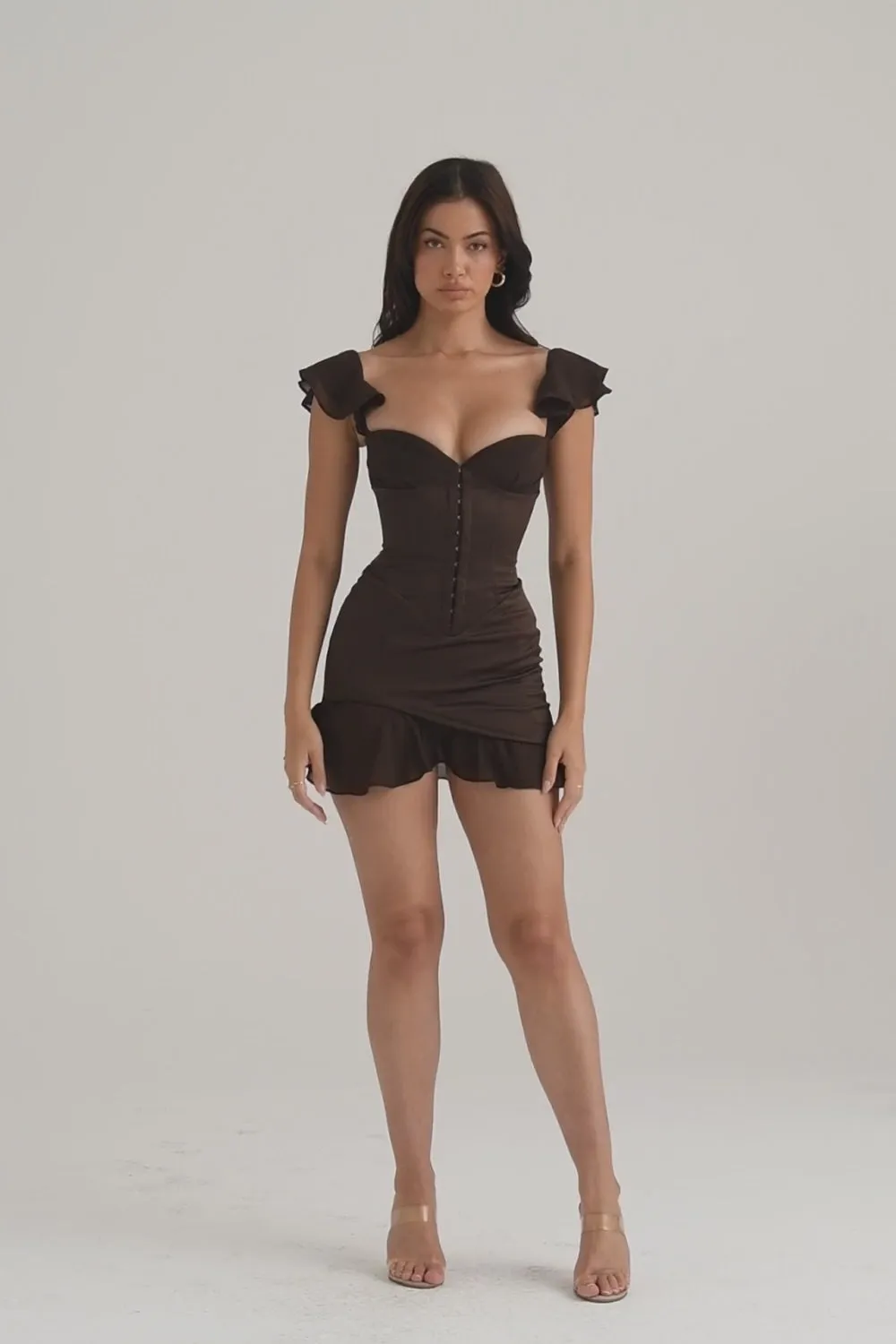 Anissa Satin Bodycon Corset Mini Dress