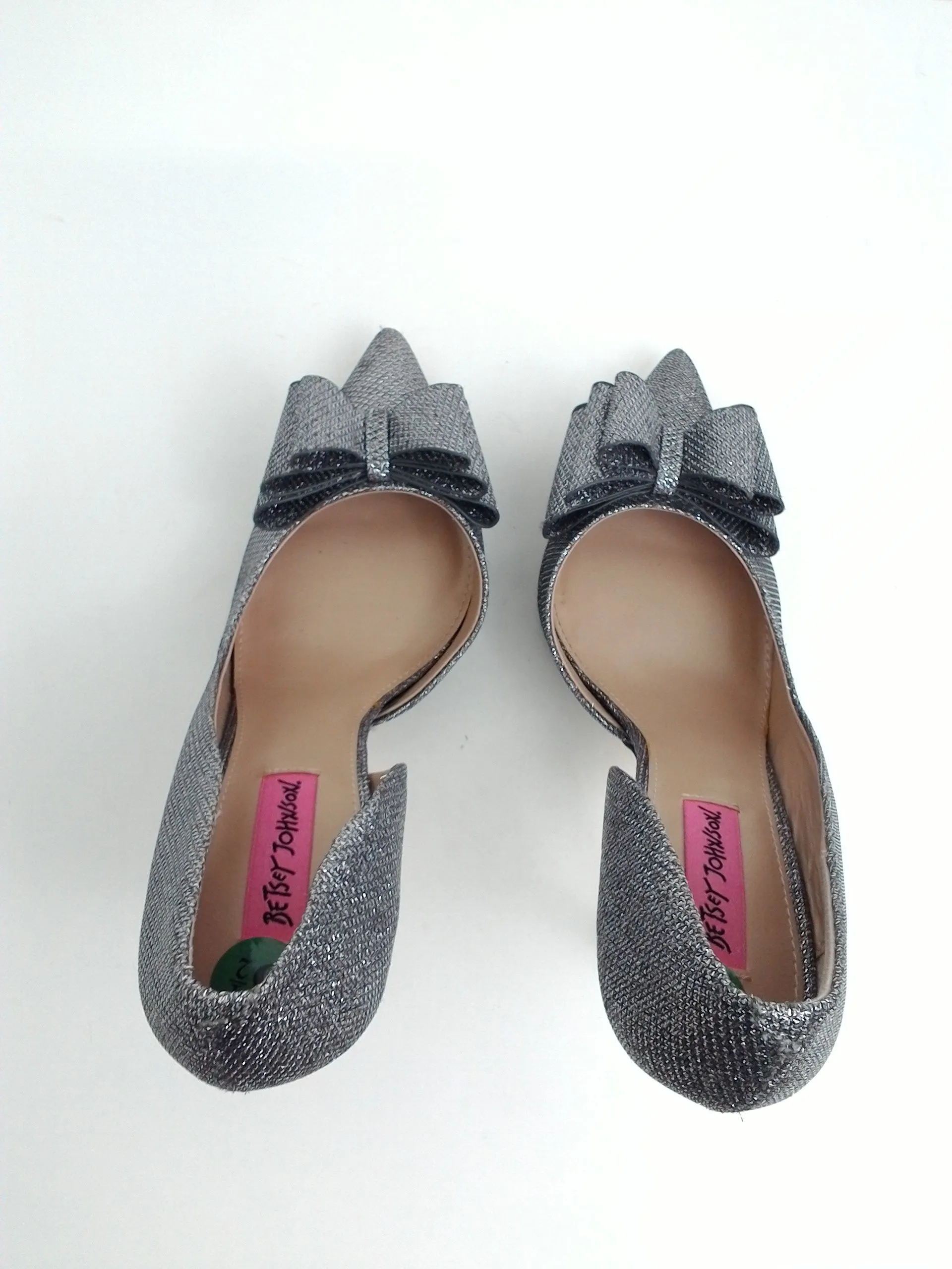 Betsey Johnson Women's Grey Prince 8.5 M