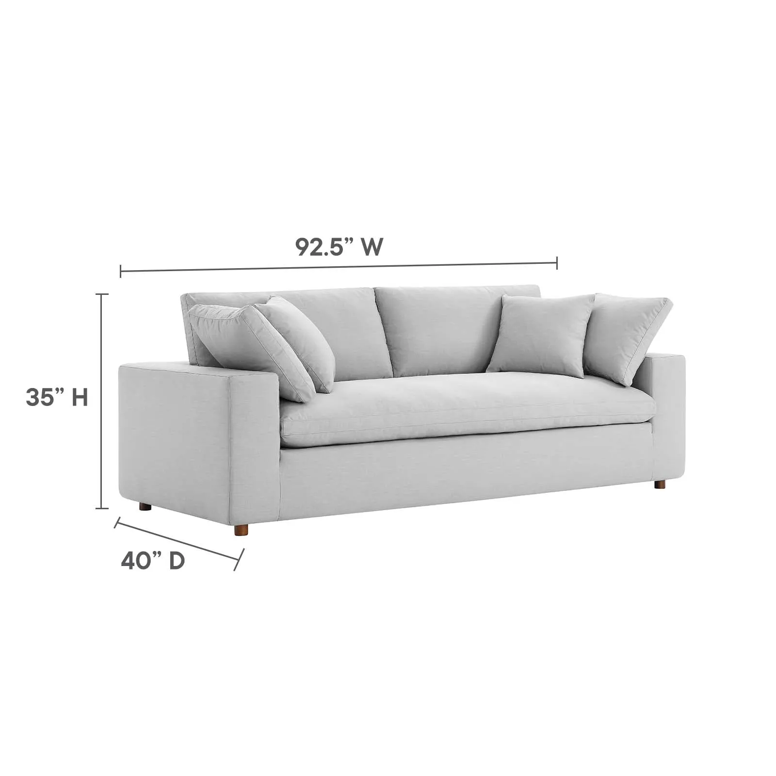 Commix Down Filled Overstuffed Sofa by Modway