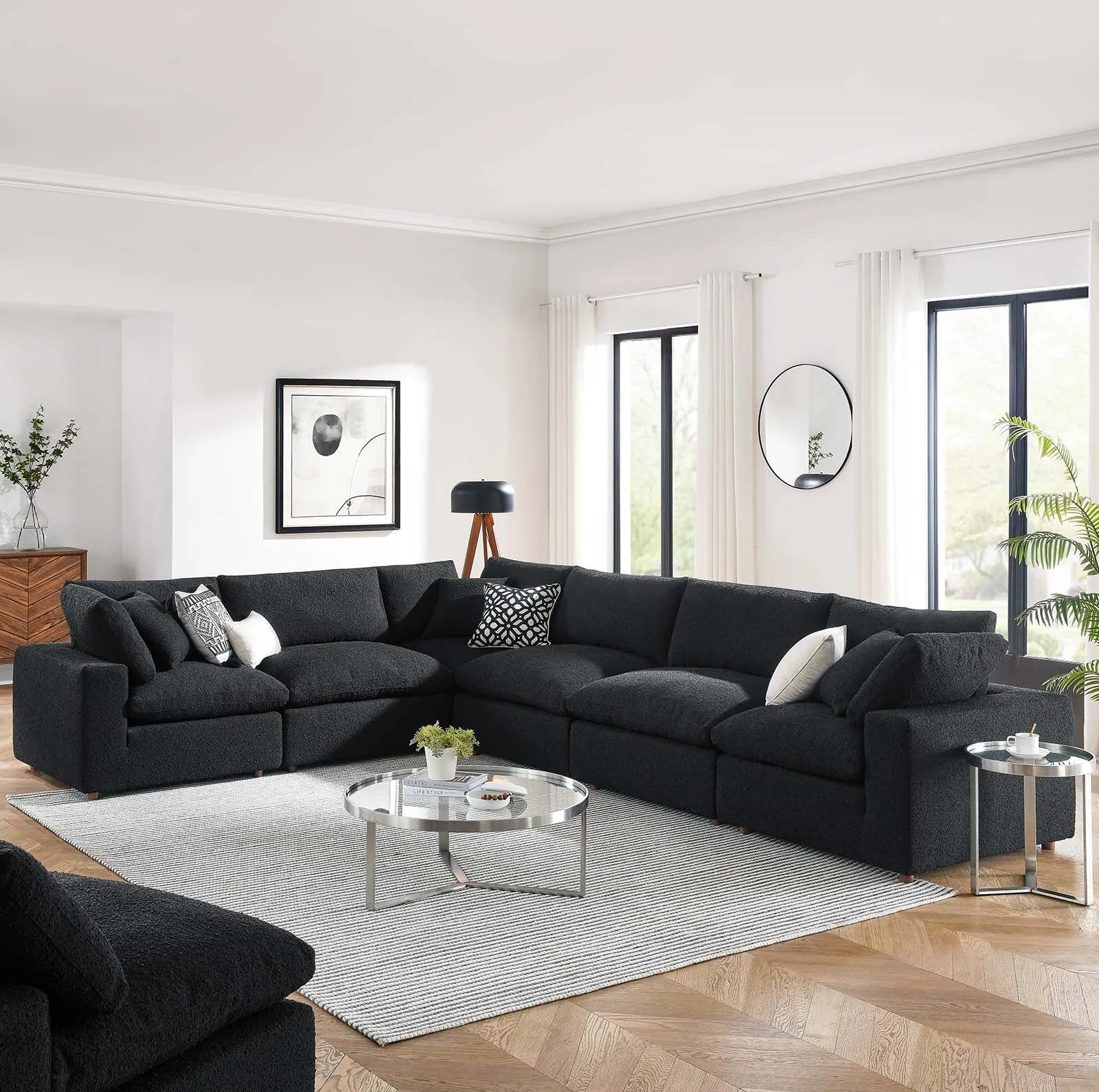 Commix Extra Large Corner Sectional by Modway