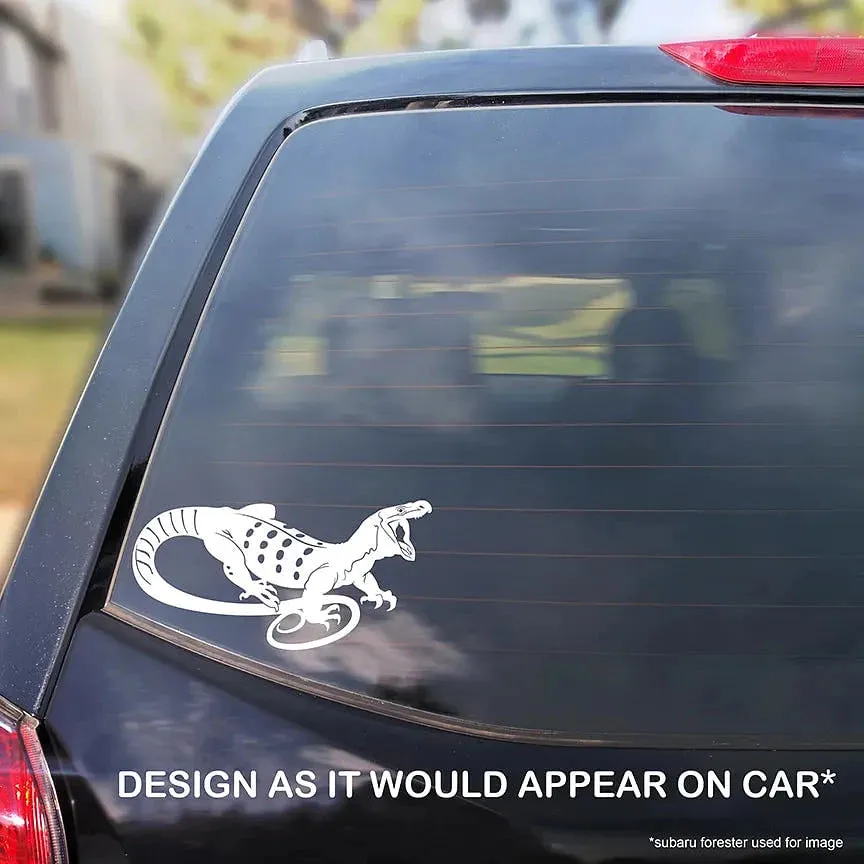 Crocodile Monitor Decal, Waterproof Vinyl Decal, Cute Reptile Gift