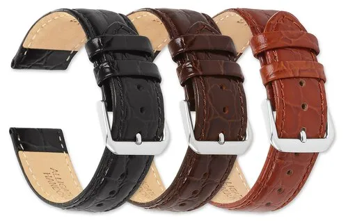 Debeer Alligator Grain Short Leather Replacement Watch Band