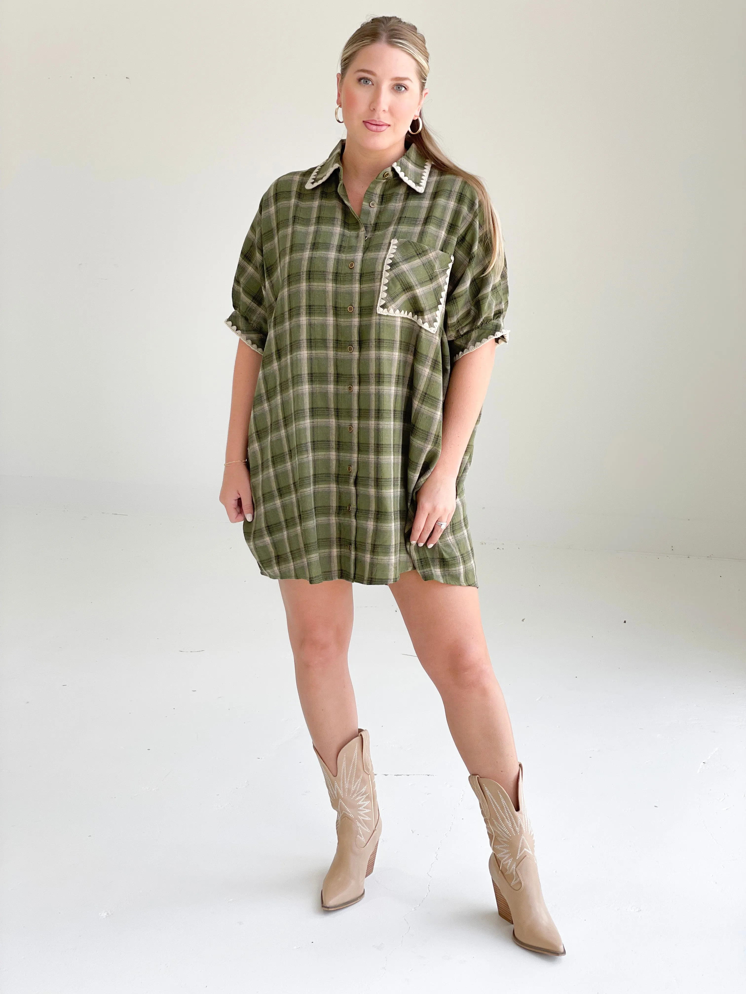 Fireflies   Goodbyes Plaid Dress