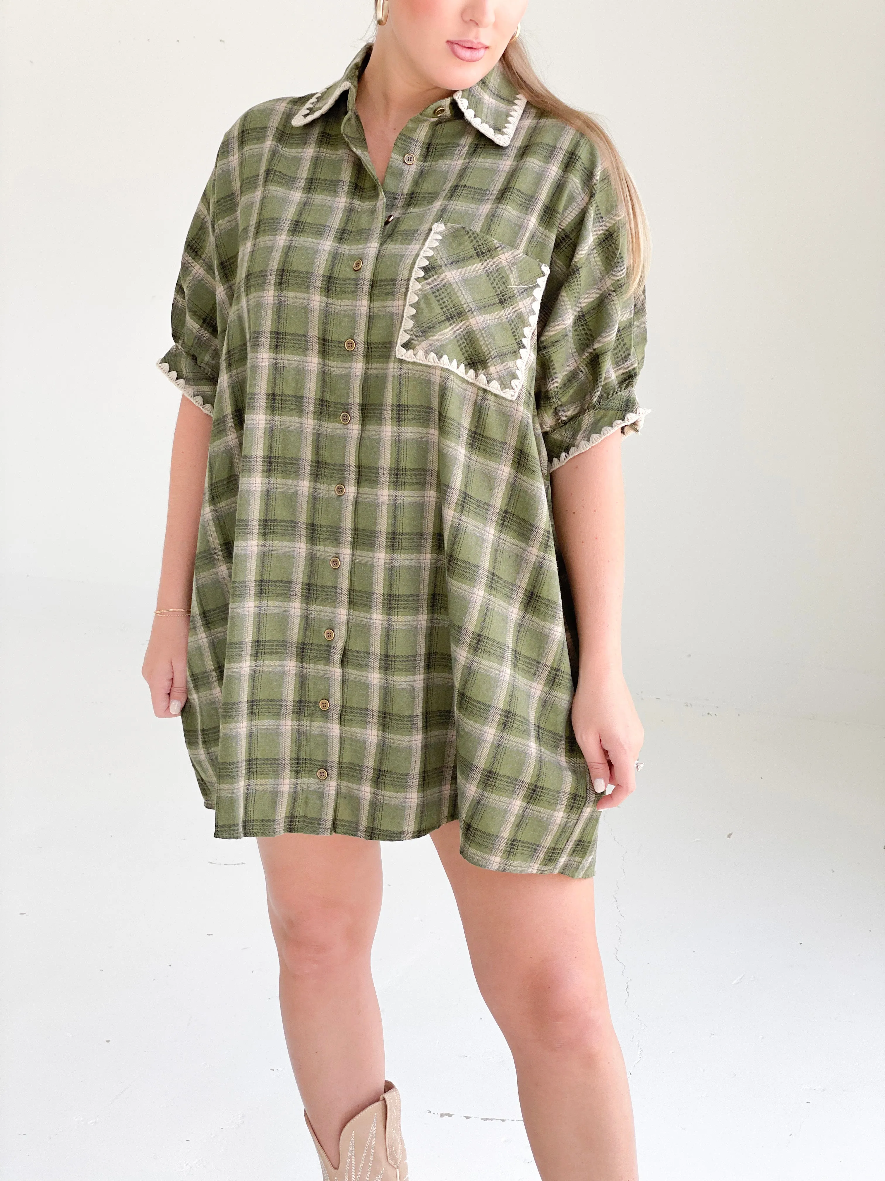 Fireflies   Goodbyes Plaid Dress