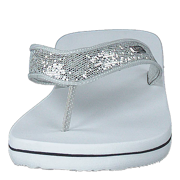 Glitter Thongs White