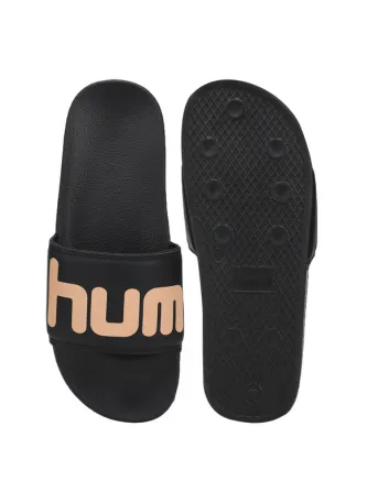 hummel CHUNK MEN SLIDERS Comfortable Cushioned Sole Arch Support Durable Lightweight Flexible Trendy Style Flip flops and Slippers Slides for Men Daily use Chappal