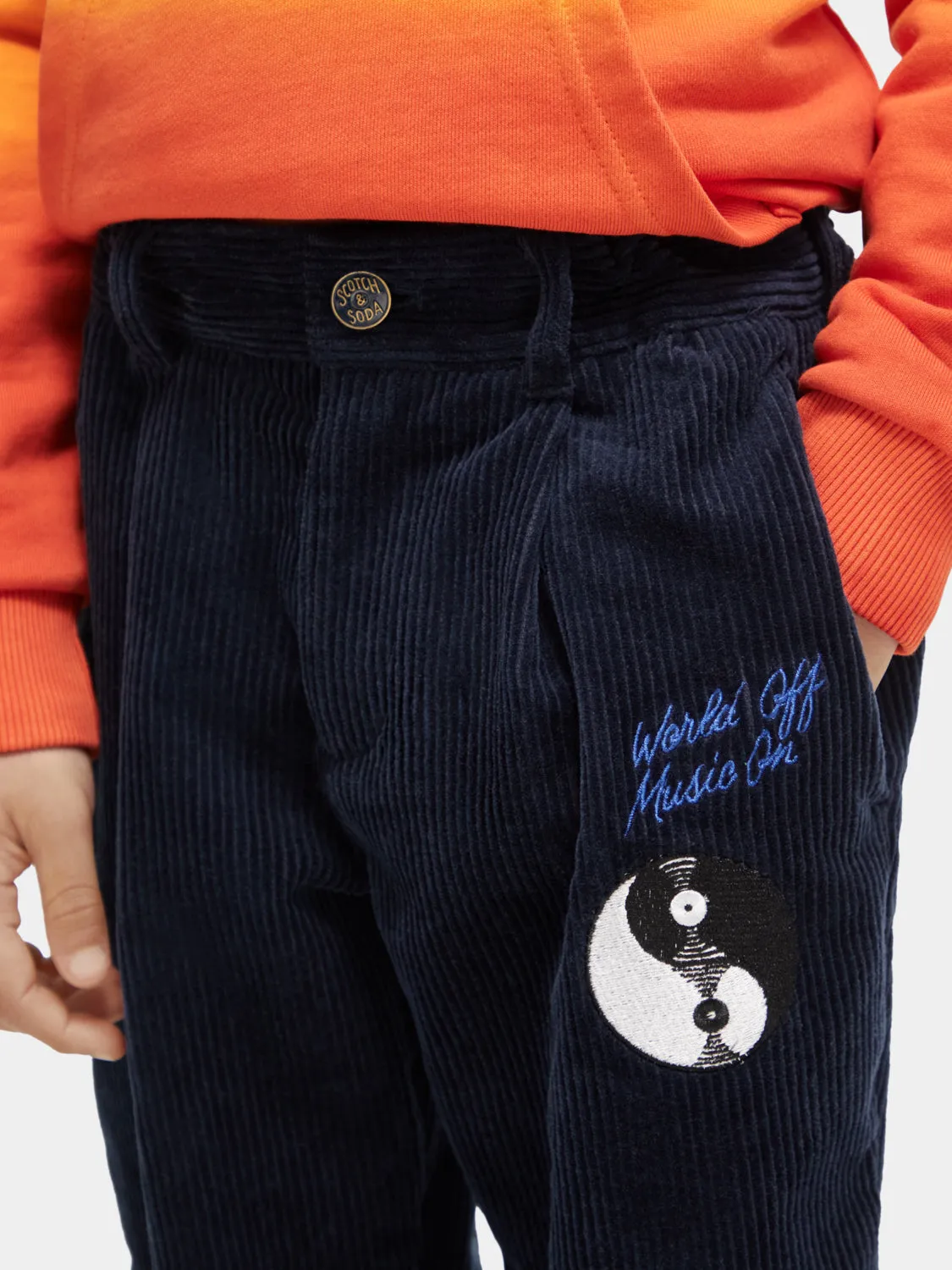 Kids - Loose tapered-fit corduroy pants