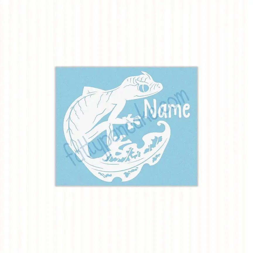 Leaf Tail Gecko Decal, Waterproof Vinyl Decal, Cute Reptile Gift