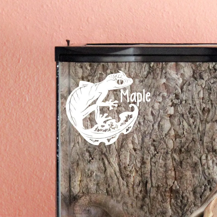 Leaf Tail Gecko Decal, Waterproof Vinyl Decal, Cute Reptile Gift