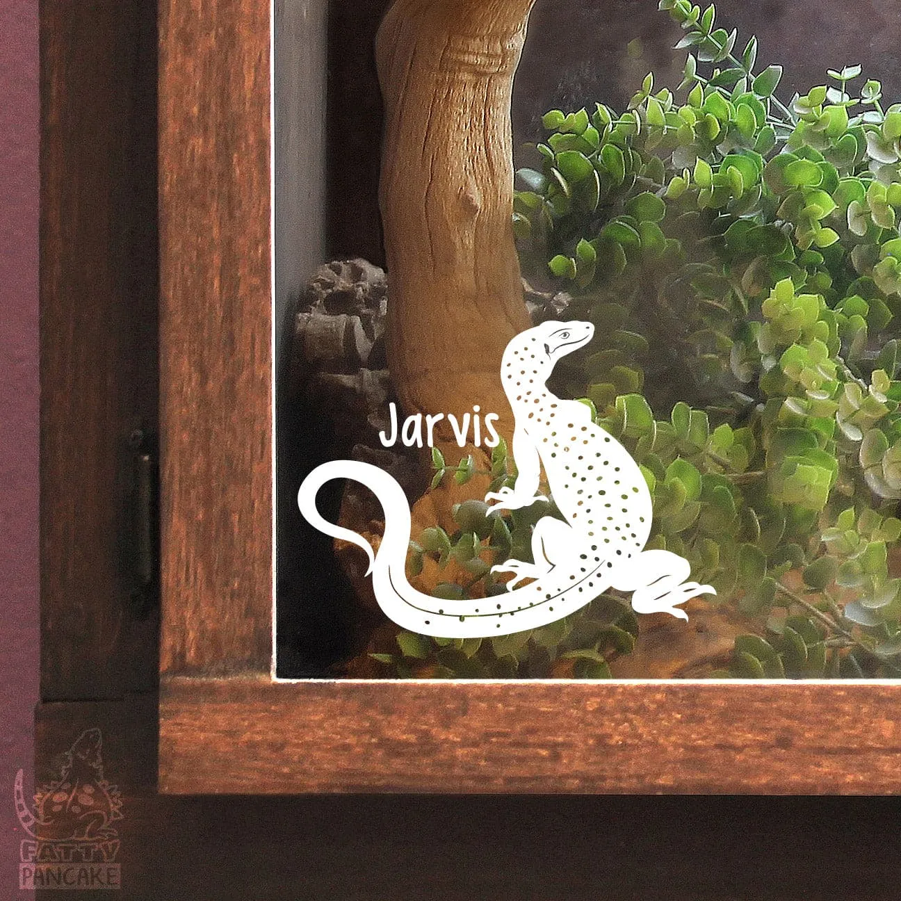 Mangrove Monitor Decal, Waterproof Vinyl Decal, Cute Reptile Gift