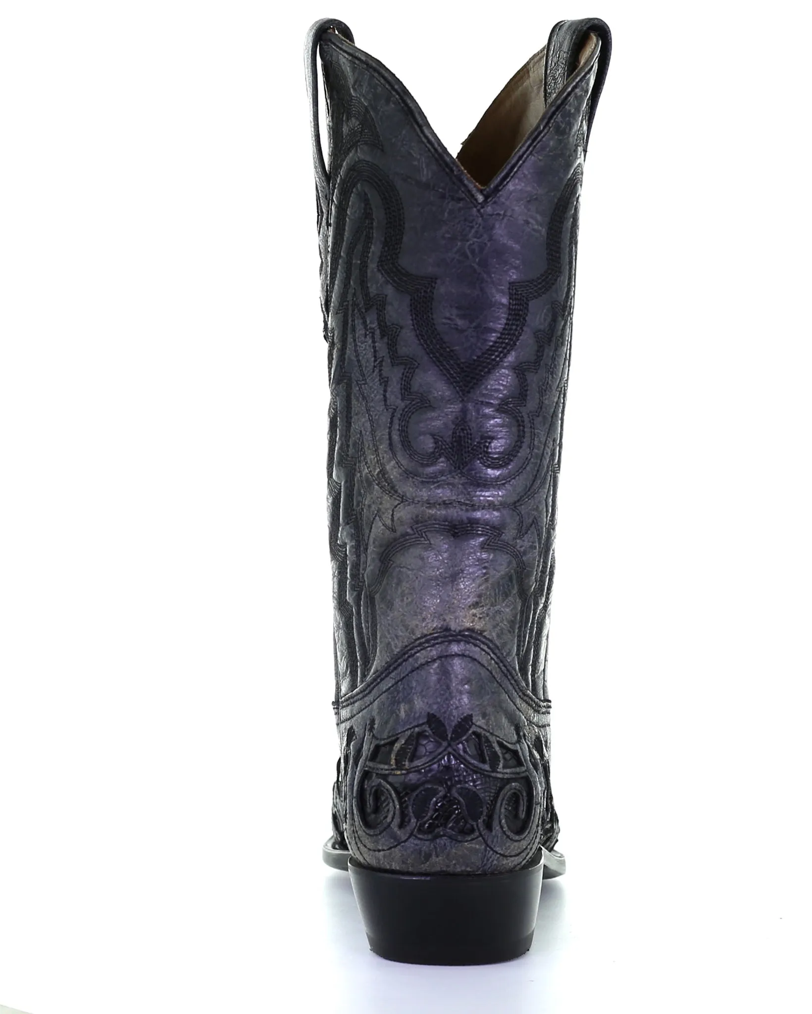 Men's Alligator Inlay Western Boots