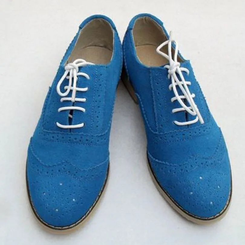 Men's Suede Pointed Toe Lace-Up Breathable Vintage Casual Shoes