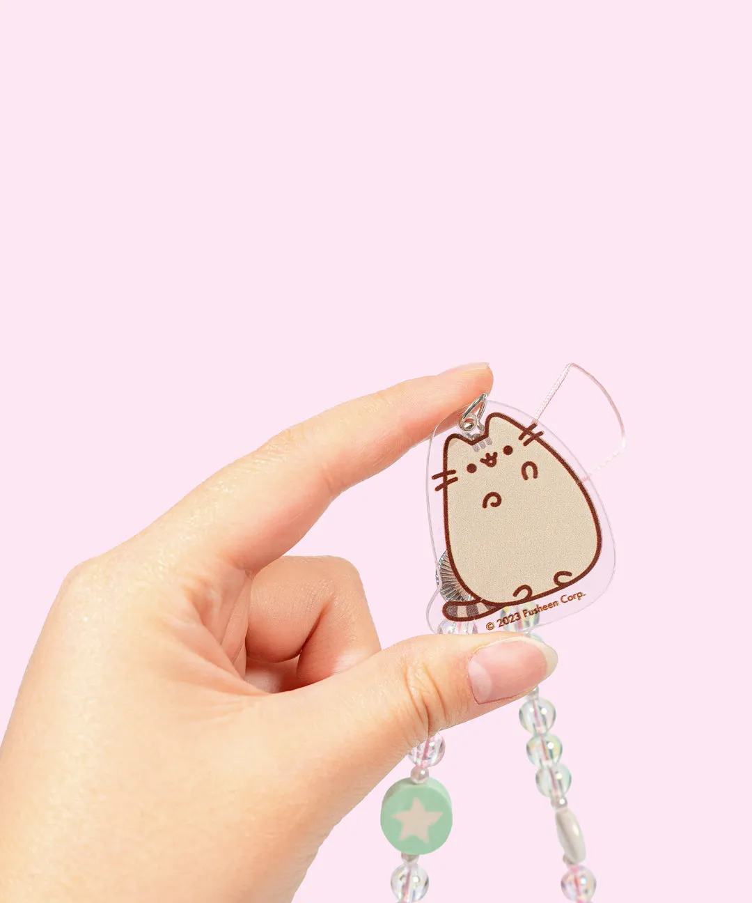 Pusheen Beaded Phone Charm