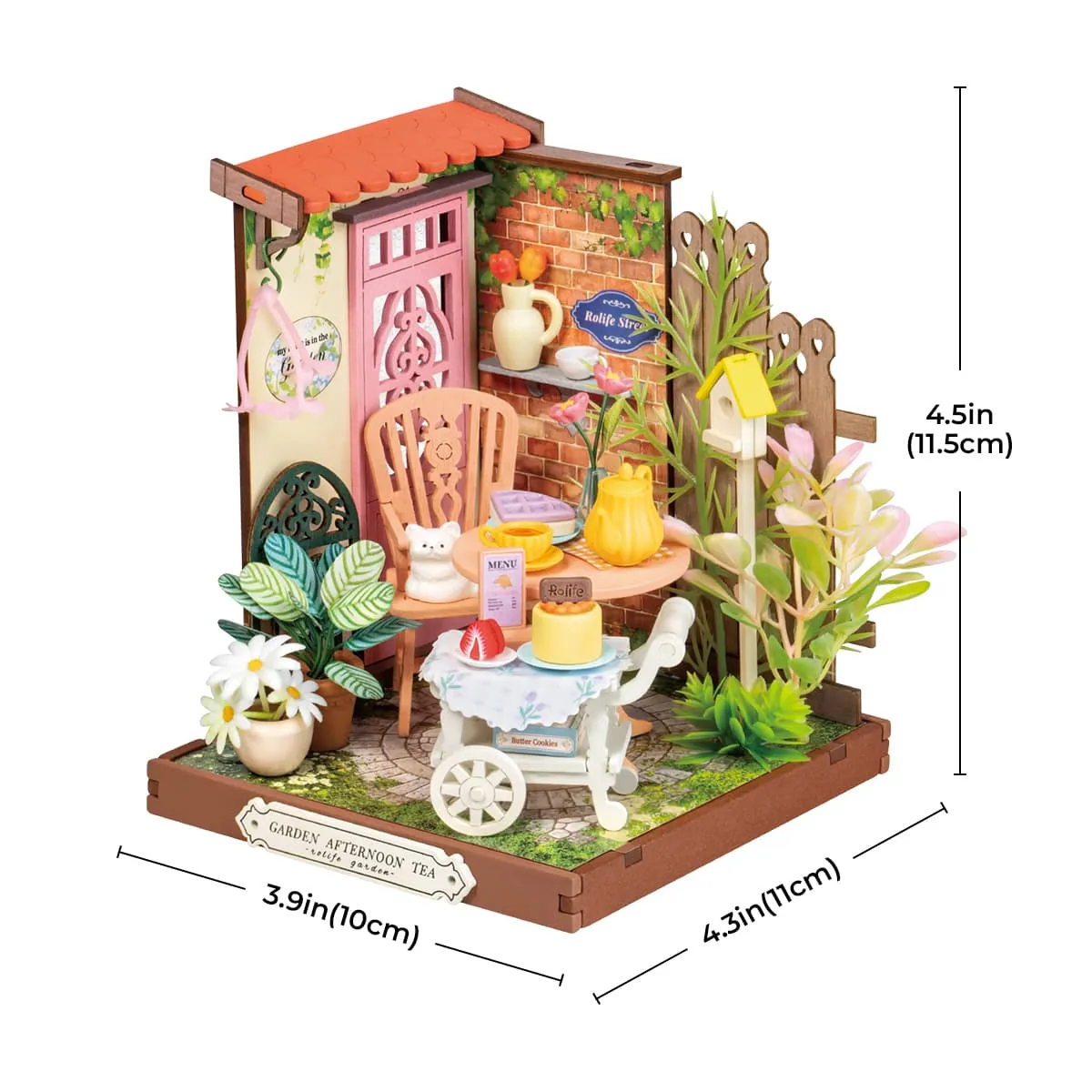 Rolife Fancy Tea Yard DIY Miniature House DS038