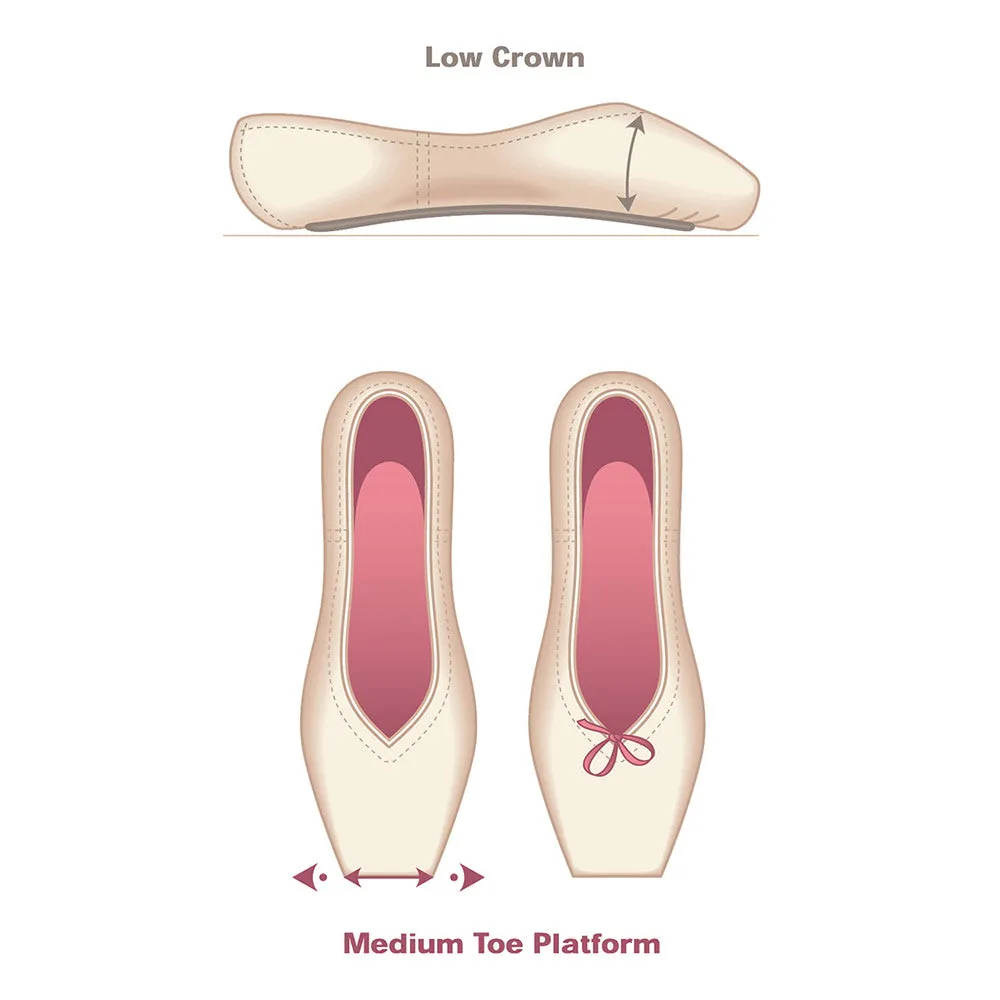 Russian Pointe Almaz V-Cut Pointe Shoes - Flexible Soft Shank