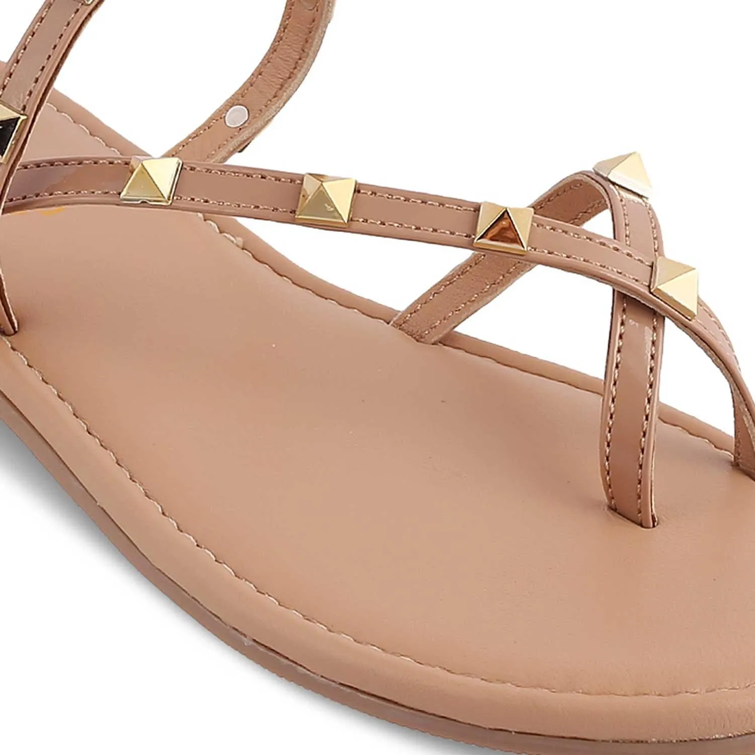 The Riya Beige Women's Dress Flats Tresmode