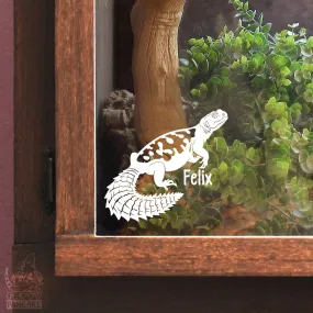 Uromastyx Decal, Waterproof Vinyl Decal, Cute Reptile Gift