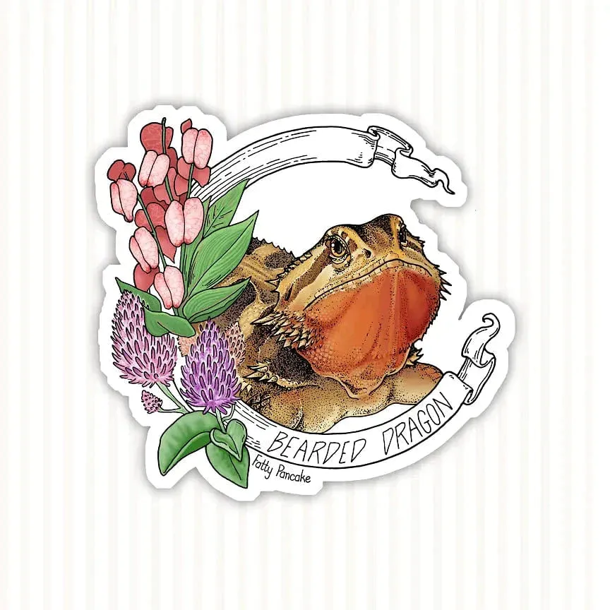 Wholesale - Bearded Dragon Banner Sticker