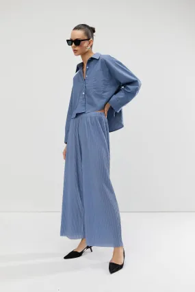 WIDE LEG PLEATED PANT